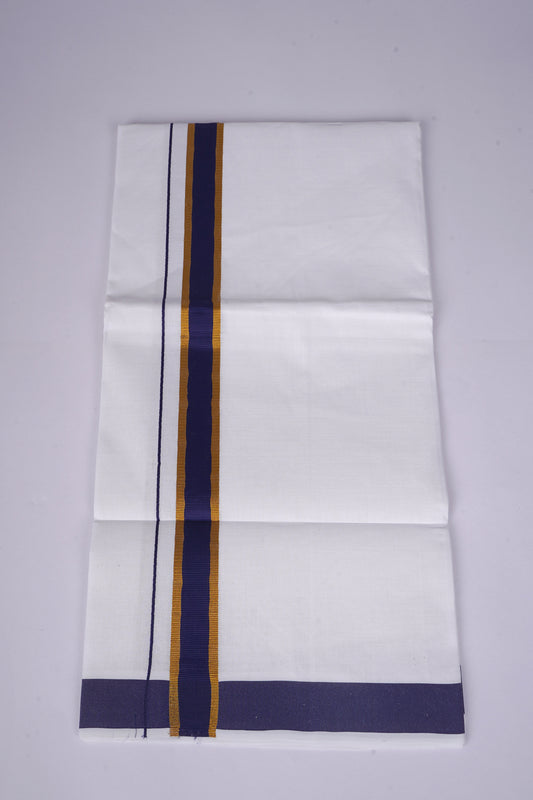 FS-115 W/S DHOTI 2.00 MTR - GOLD BLUE