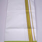 FS-107 W/S DHOTI 2.00 MTR - GOLD LIGHT GREEN