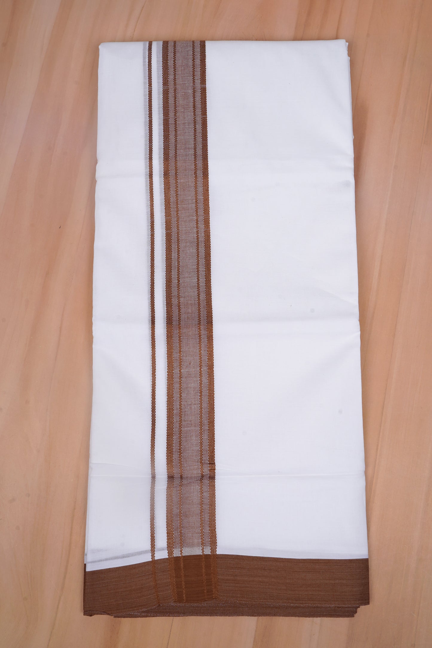 FCD-621 W/D DHOTI 3.80 MTR - Dark Brown