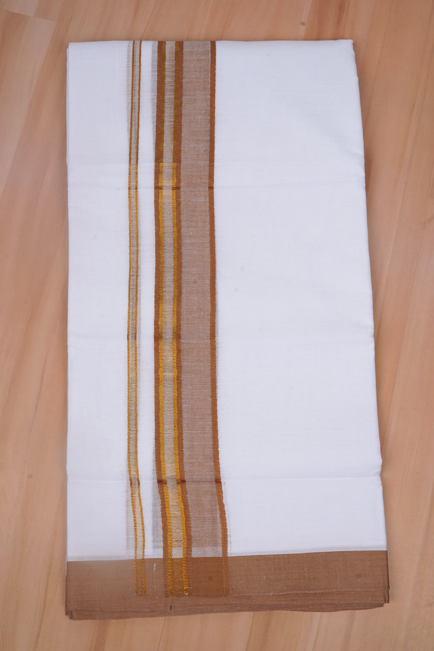 FCD-531 W/D DHOTI 3.80 MTR-Light Brown