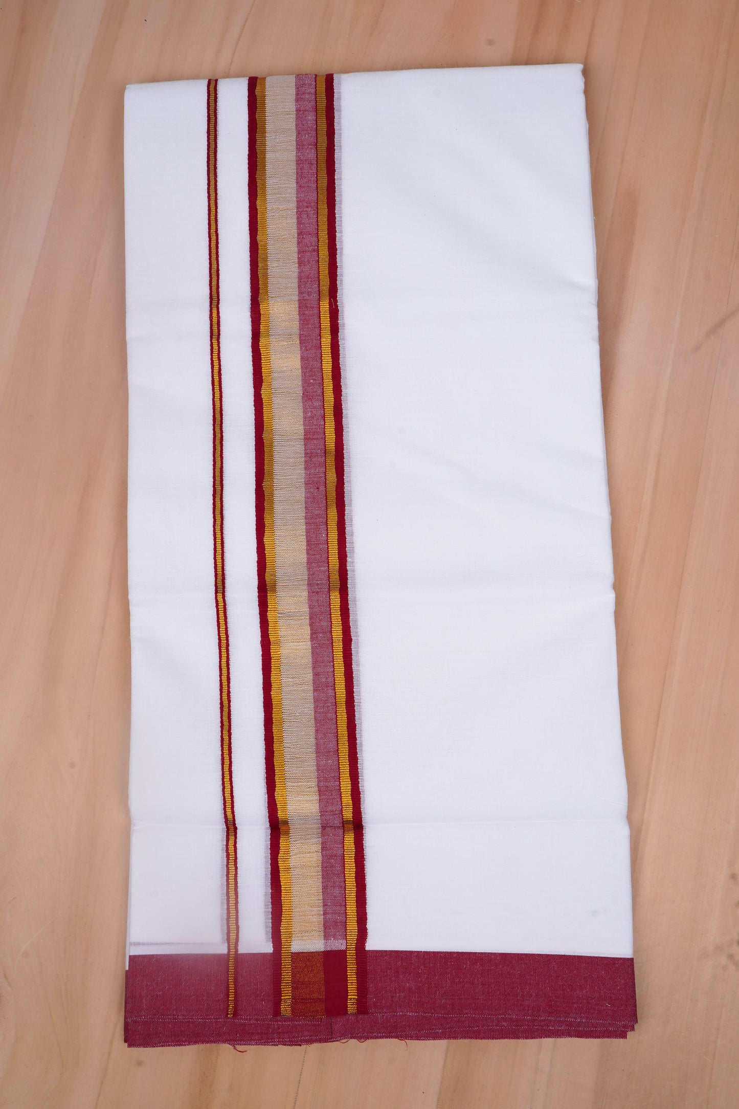 FCD-519 W/D DHOTI 3.80 MTR-Dark Maroon
