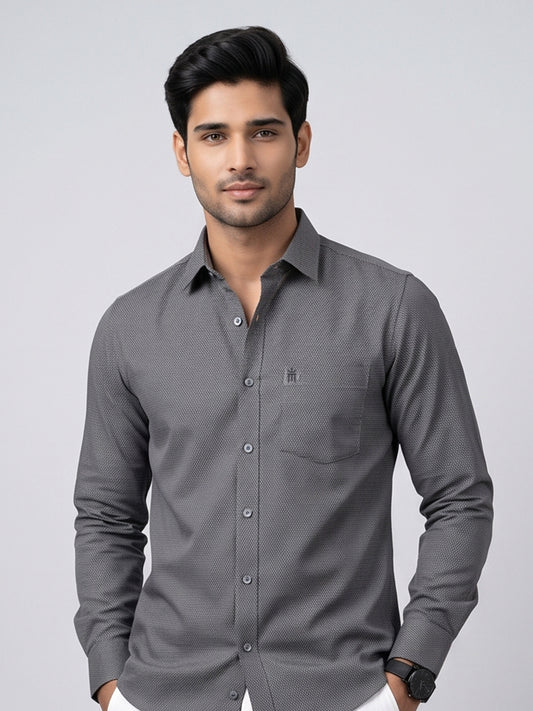 MCR Men Formal Colour Shirt - Dark grey 92057 ICE BERG
