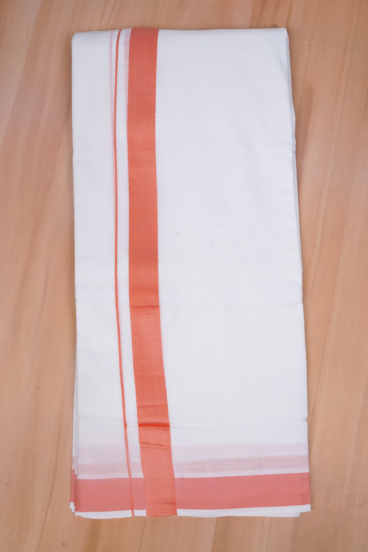 FCD-381 W/D DHOTI 3.80 MTR - Light Orange