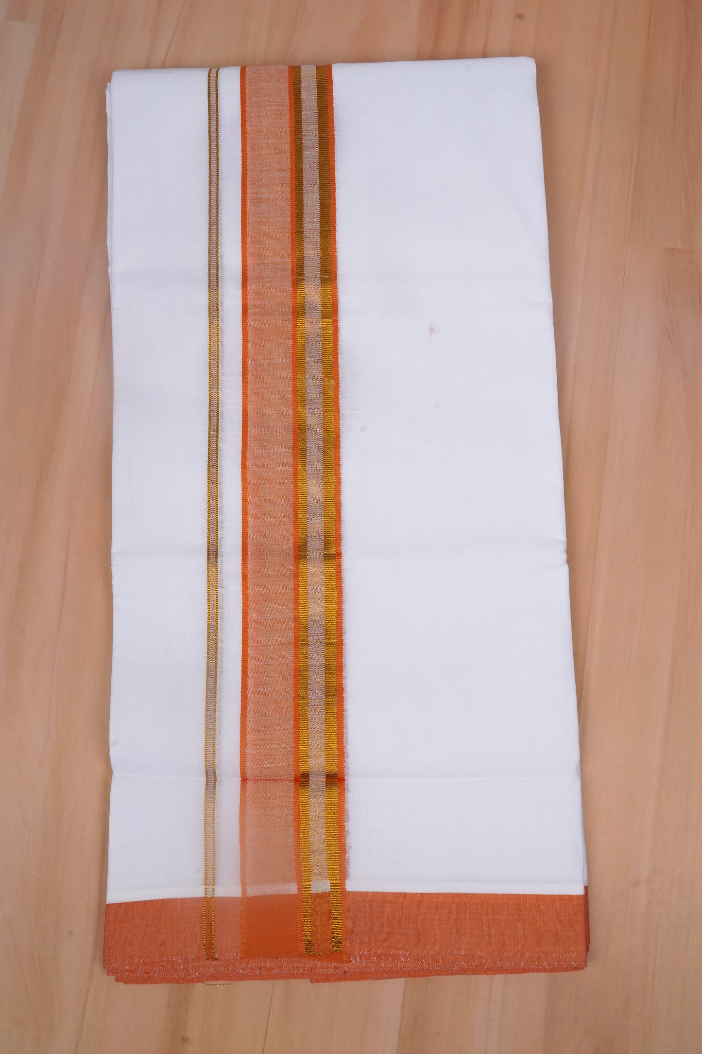 FCD-531 W/D DHOTI 3.80 MTR-Light Orange