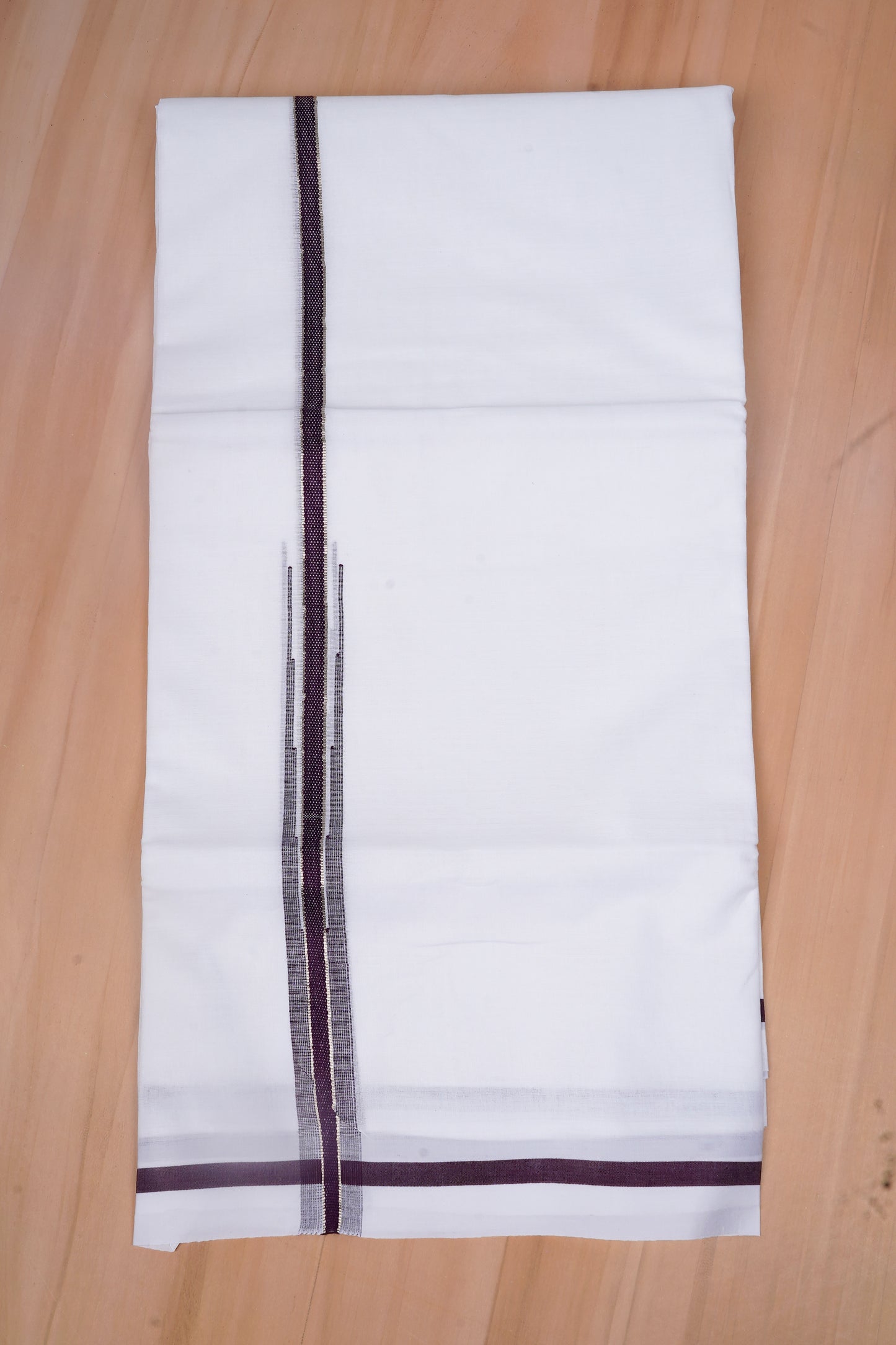 FCD-608 W/D DHOTI 4.00 MTR - Dark Brown