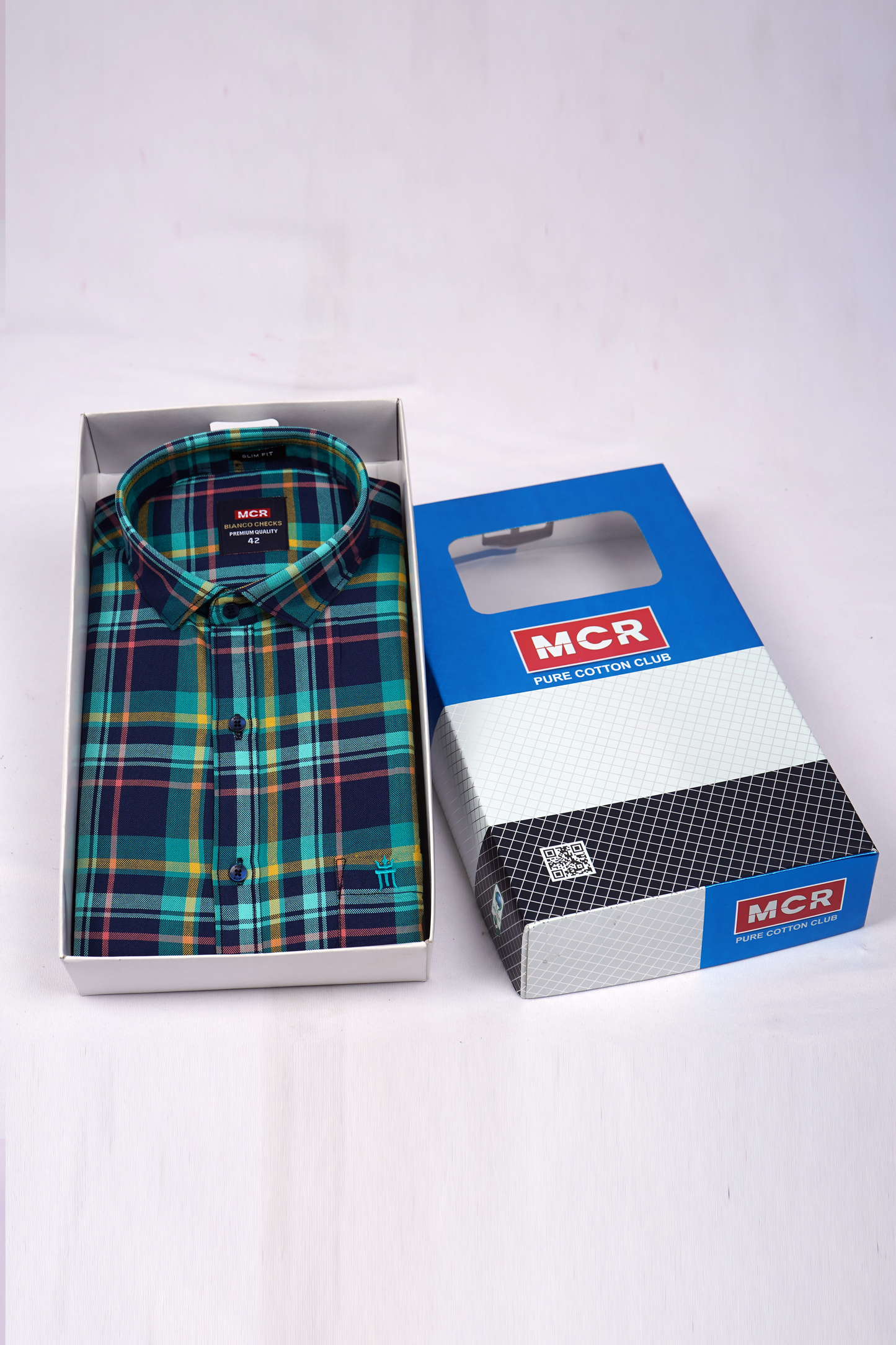 MCR BIANCO CHECKS 91002 Full Sleeve Formal Color Shirt For Men