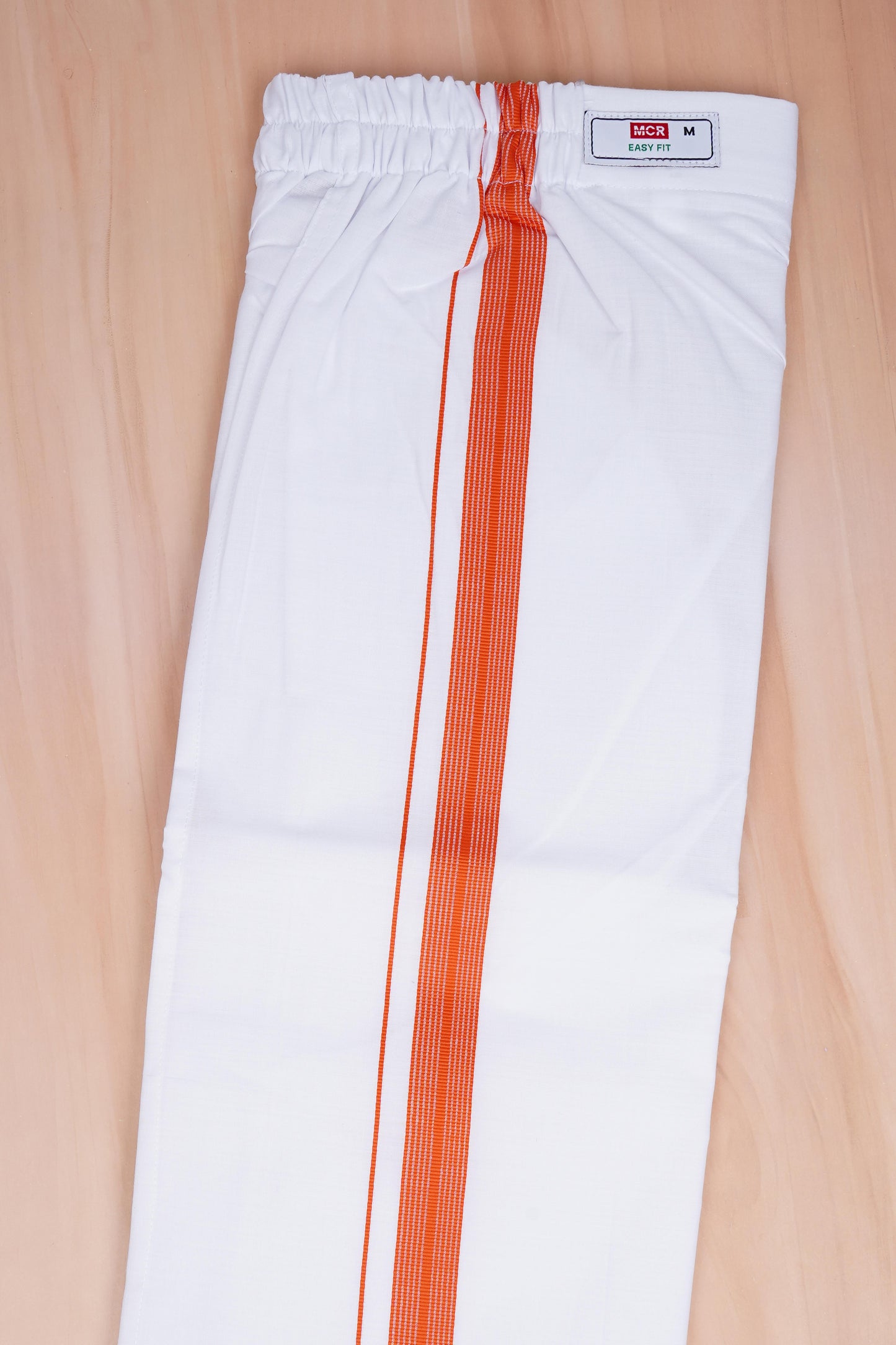Easy Fit Fancy W/S Dhoti - Light Orange