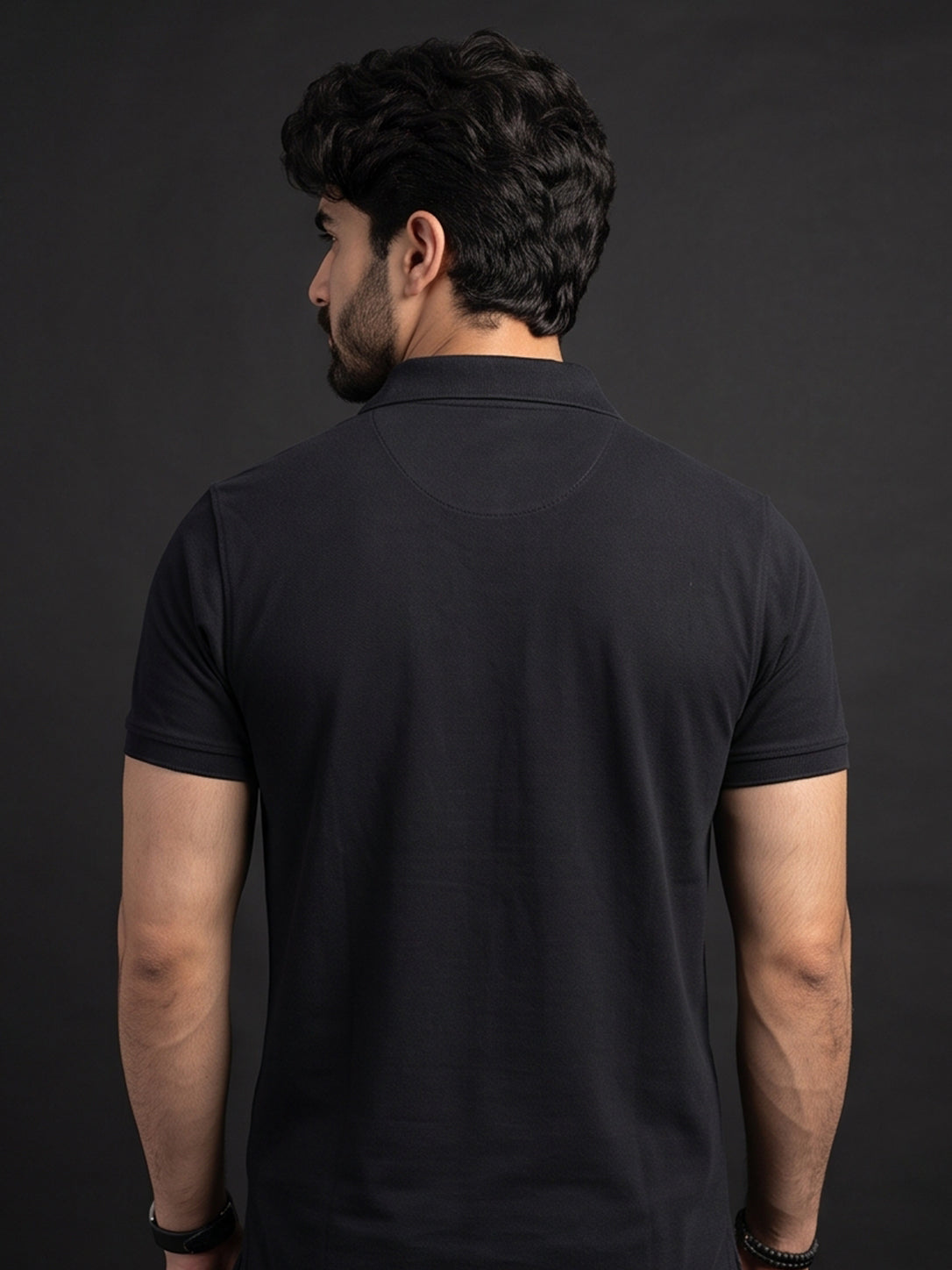 Python Plain Black Color T-Shirt - 70001