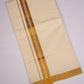 GLD-117C CREAM DOUBLE DHOTI  3.80 MTR