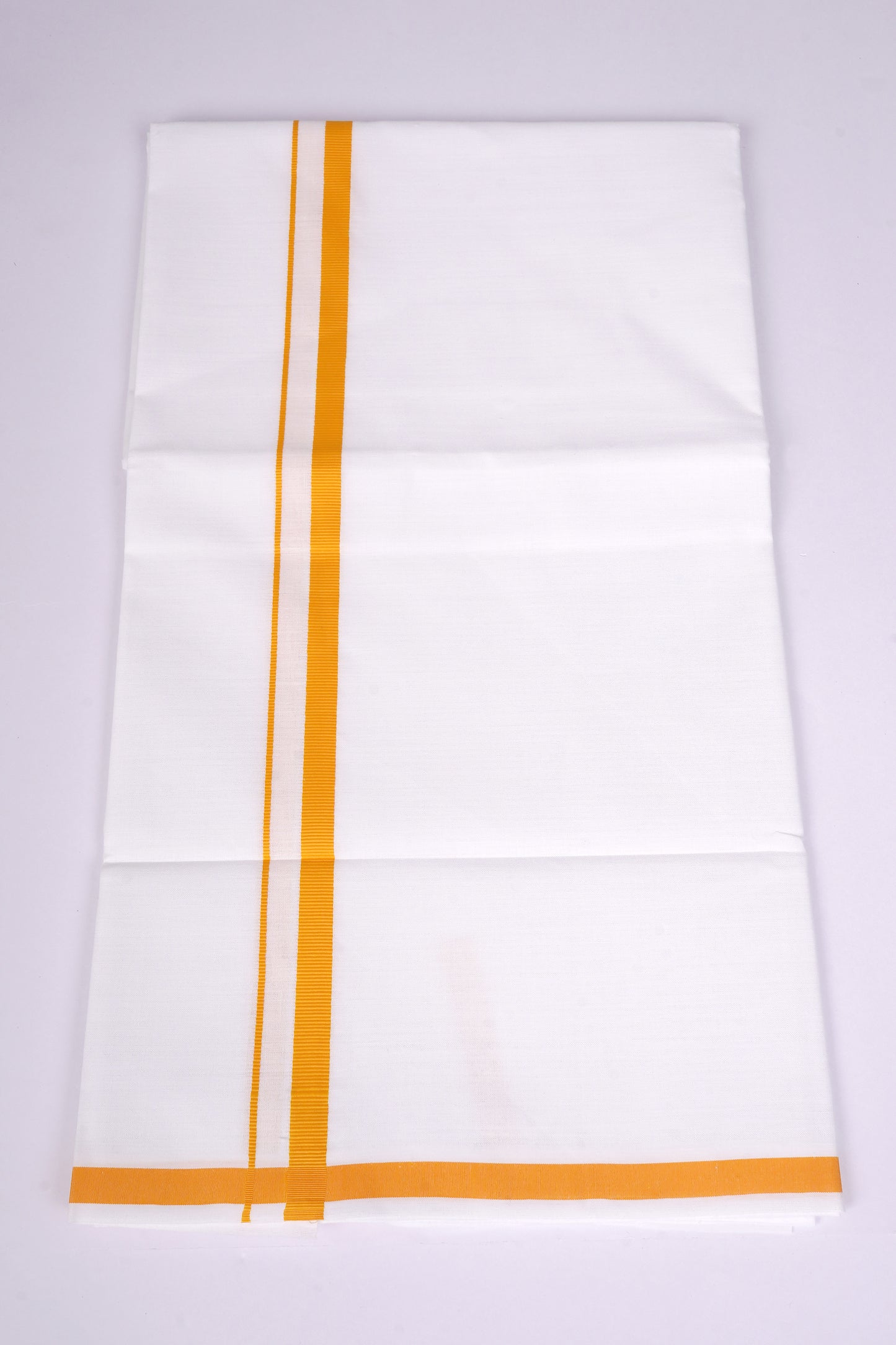 HS-19 W/S DHOTI  1.90 MTR - Gold Yellow