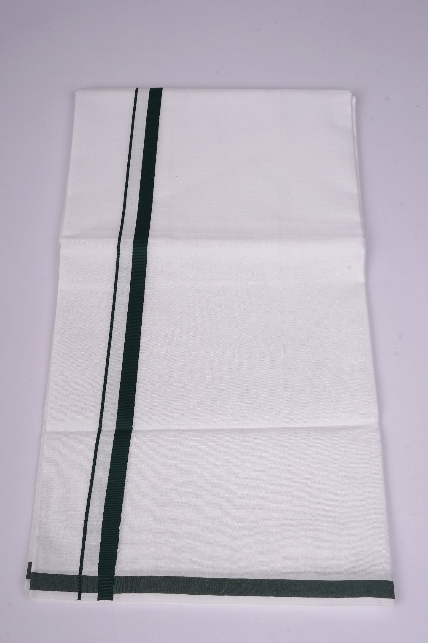 HS-17 STITCH W/S DHOTI  2.00 MTR - Dark Green
