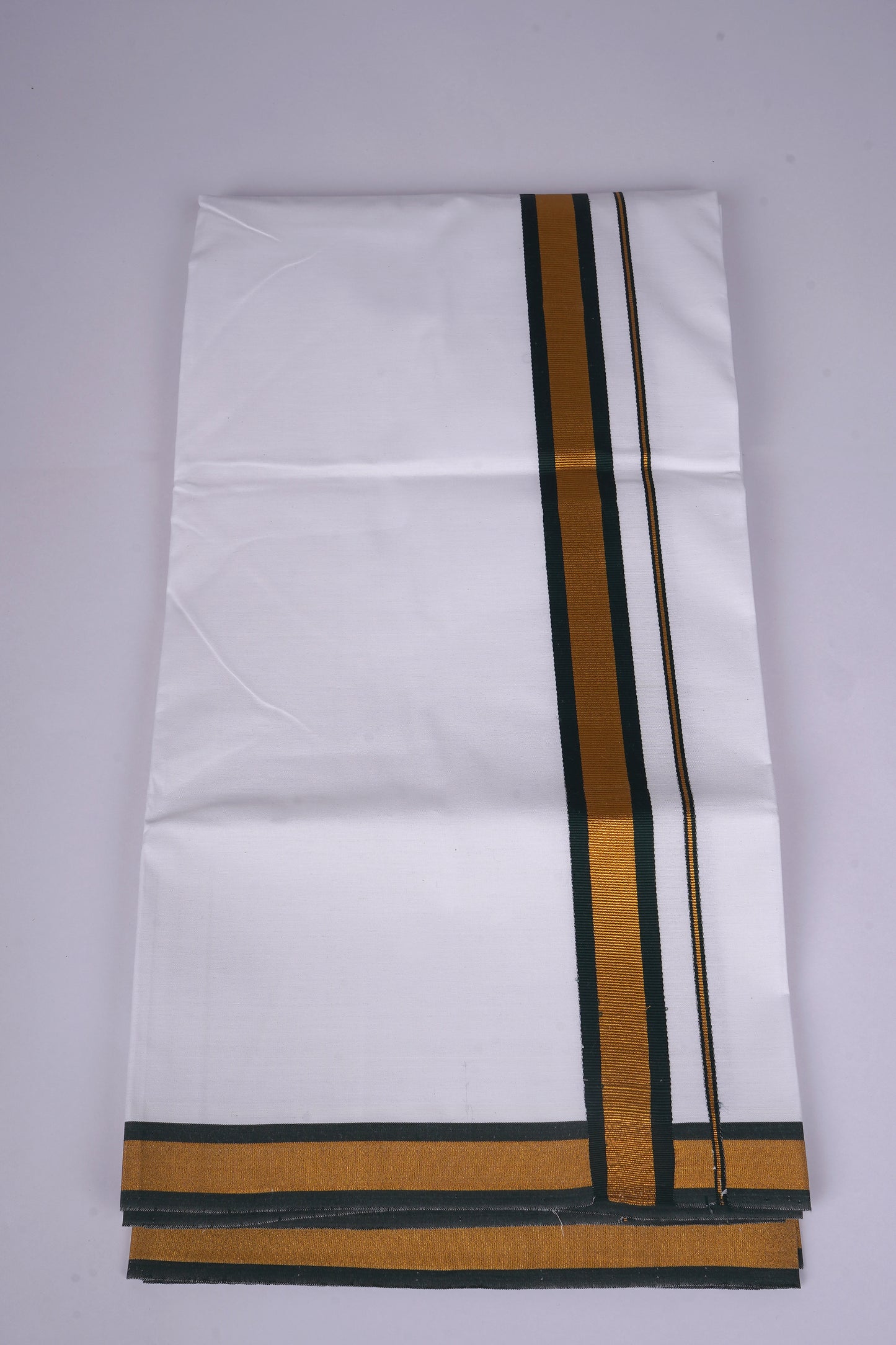 FS-103 W/S DHOTHIE 2.00 MTR - GOLD DARK GREEN