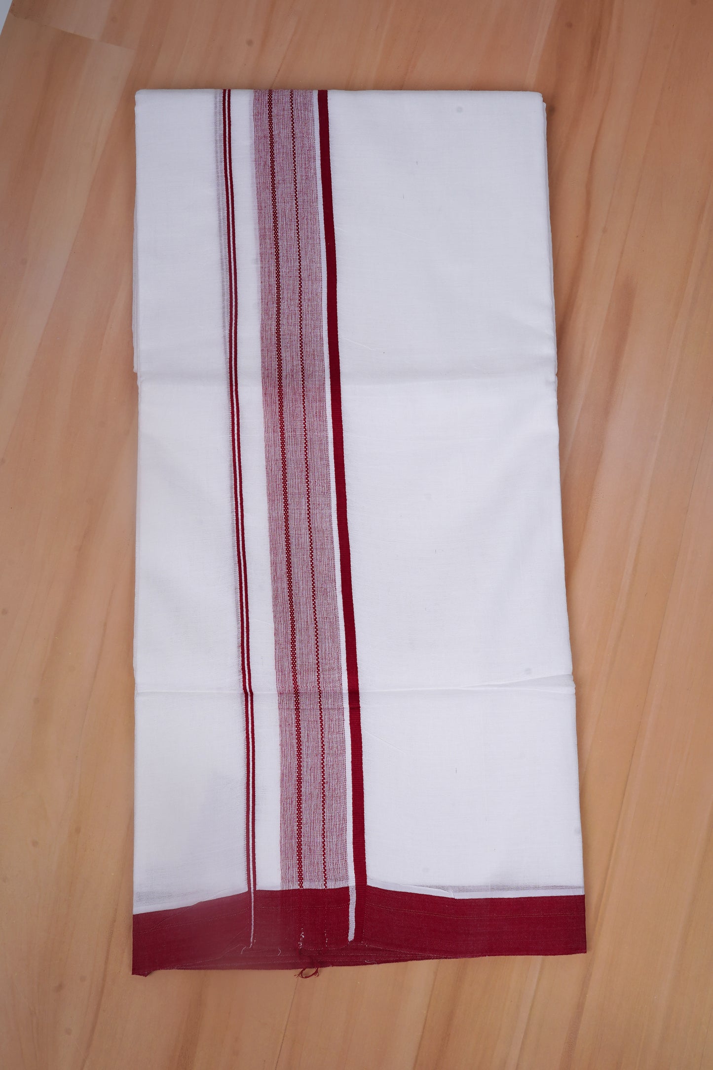 FCD-585 W/D DHOTI 3.80 MTR - Dark Red