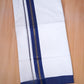 FCD-606 W/D DHOTI 3.80 MTR - Blue