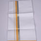 FS-124 W/S DHOTI  1.90 MTR - Silver Yellow