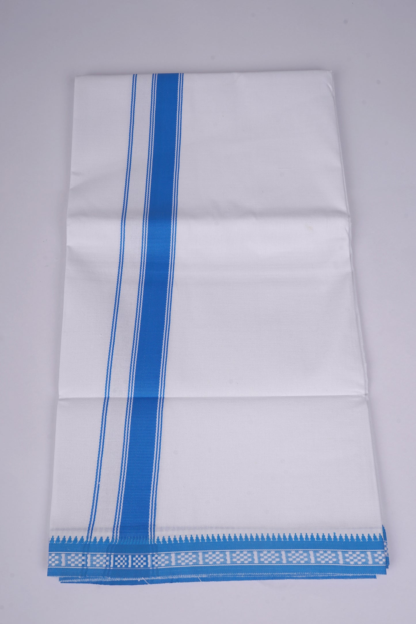 FS-126 W/S DHOTI  1.90 MTR - Ajantha Blue