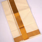 GLD-52C CREAM DOUBLE DHOTI  3.80 MTR