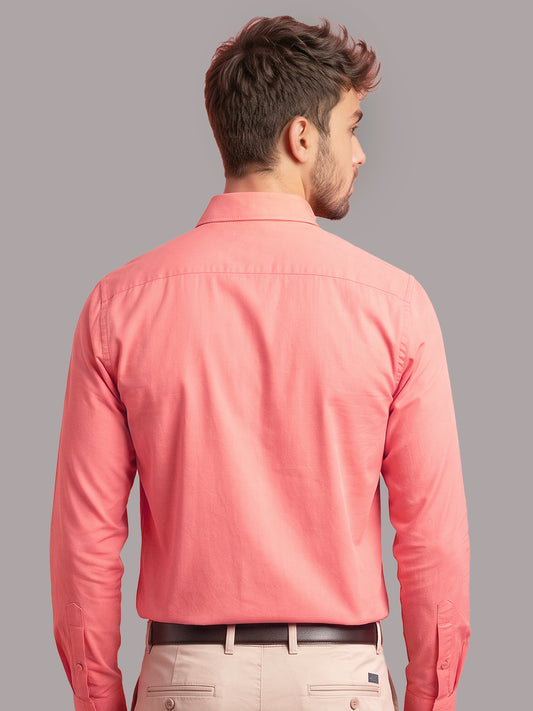 Stain Free Full Sleeve Formal Rose Shirt For Men-68005