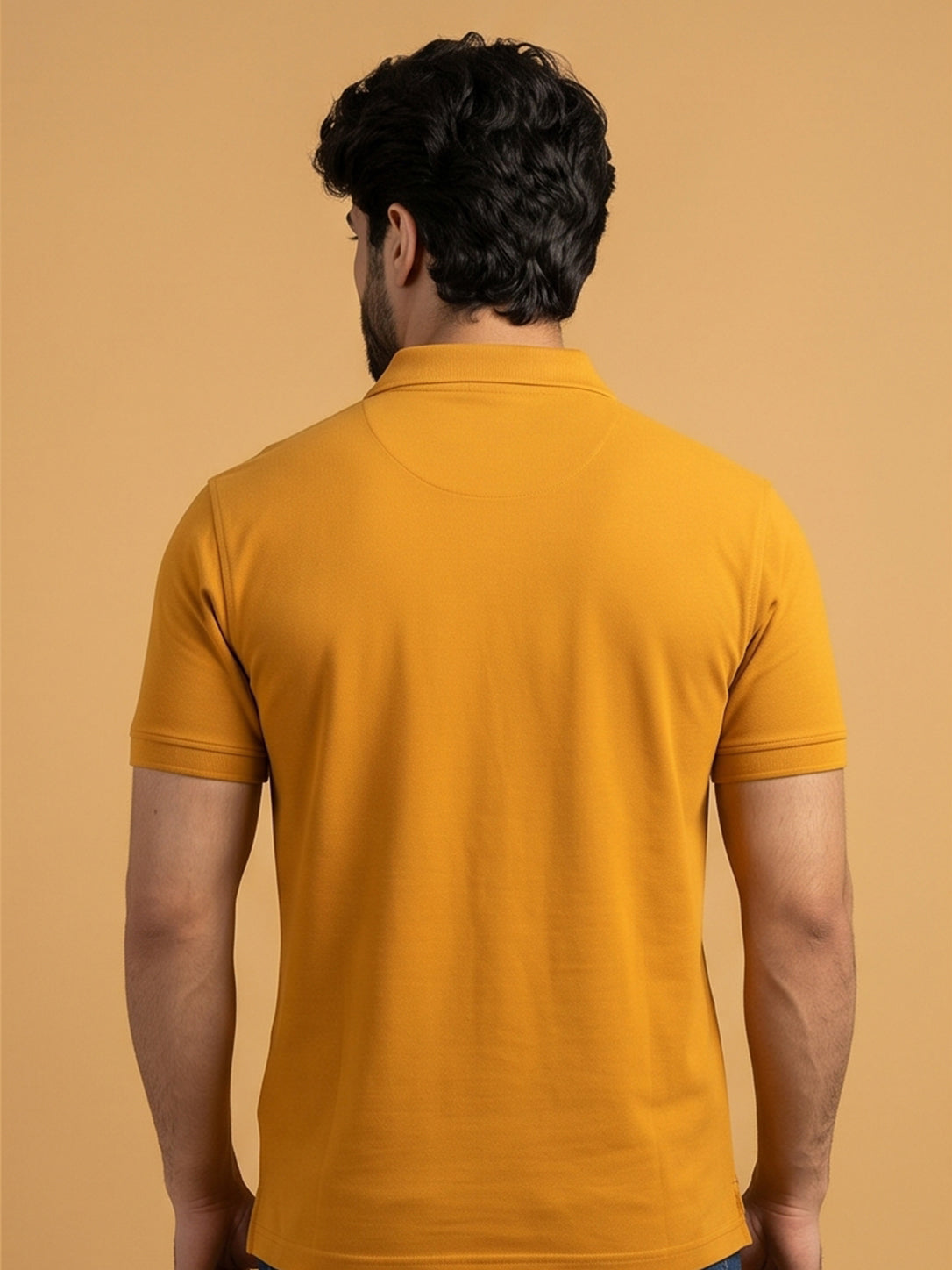 Python Plain Yellow Color T-Shirt - 70002