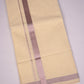 GLD-135C CREAM DOUBLE DHOTI  3.80 MTR