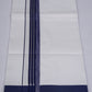 FS-129 W/S DHOTI  1.90 MTR -  Navy Blue