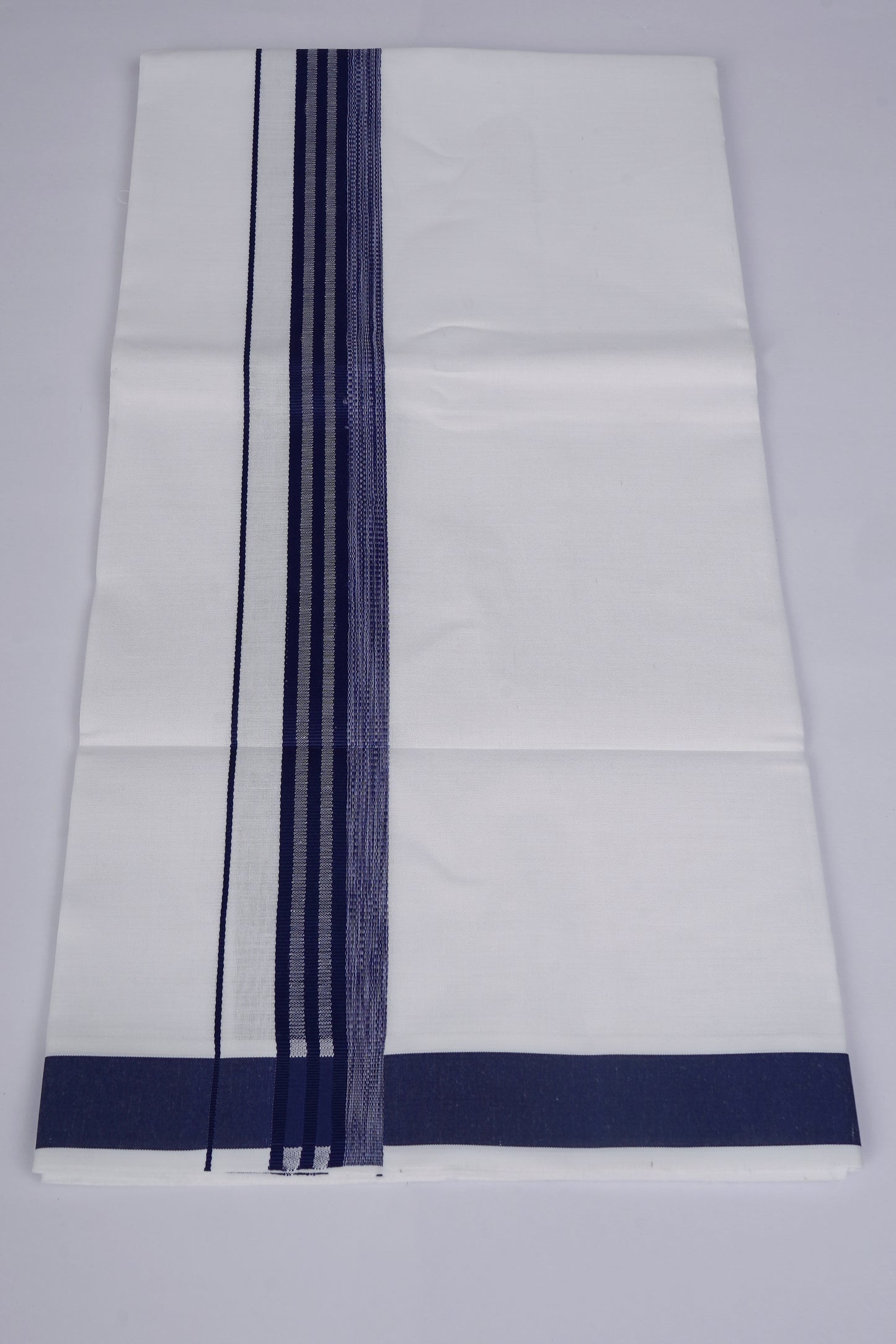 FS-129 W/S DHOTI  1.90 MTR -  Navy Blue