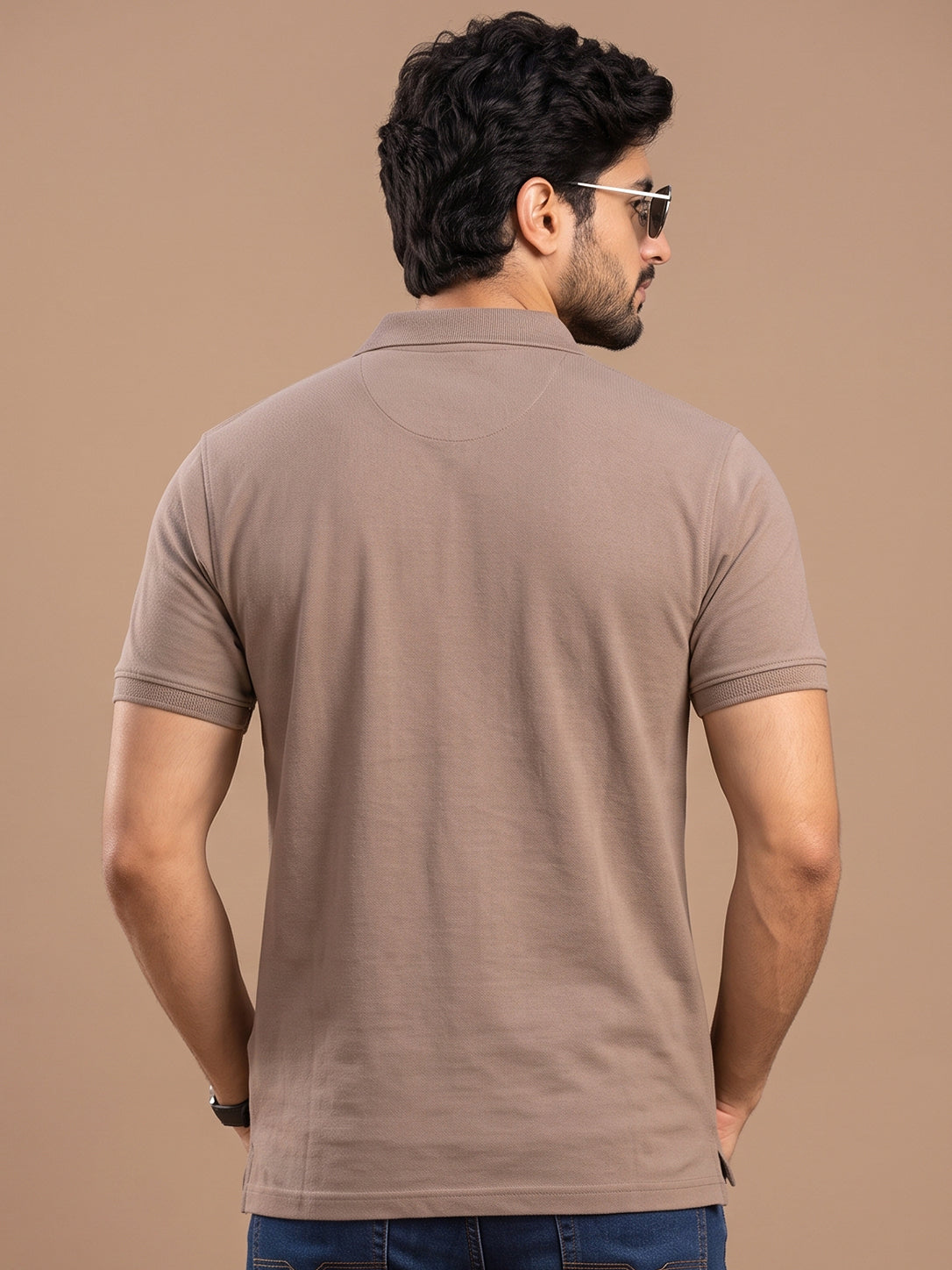 Eminent Plain Light Brown Color T-Shirt - 55007
