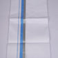 FS-124 W/S DHOTI  1.90 MTR - Silver Blue