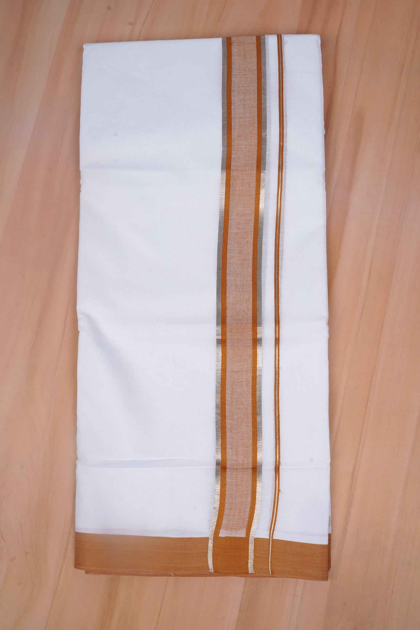 FCD-409 W/D DHOTI 3.80 MTR - Dark Brown