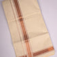 COPPER-12C CREAM DOUBLE DHOTI  4.00 MTR
