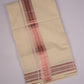 RGD-14C CREAM DOUBLE DHOTI  4.00 MTR