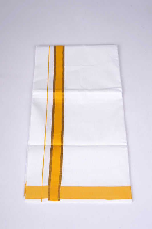 FS-115 W/S DHOTI 2.00 MTR - GOLD YELLOW