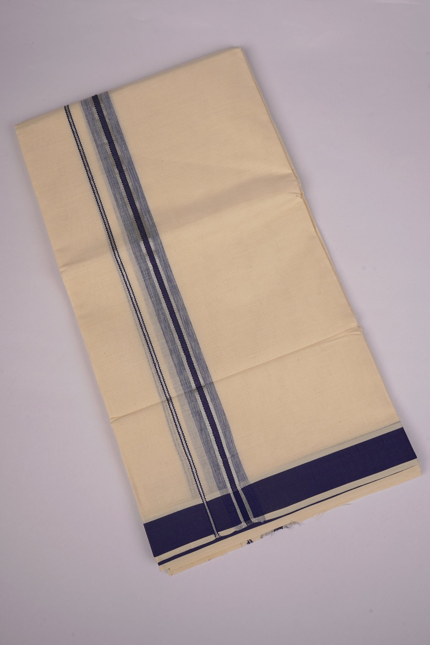 FD-187C C/D DHOTI  3.80 MTR-Navy Blue