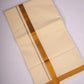 GLD-89C CREAM DOUBLE DHOTI  3.80 MTR