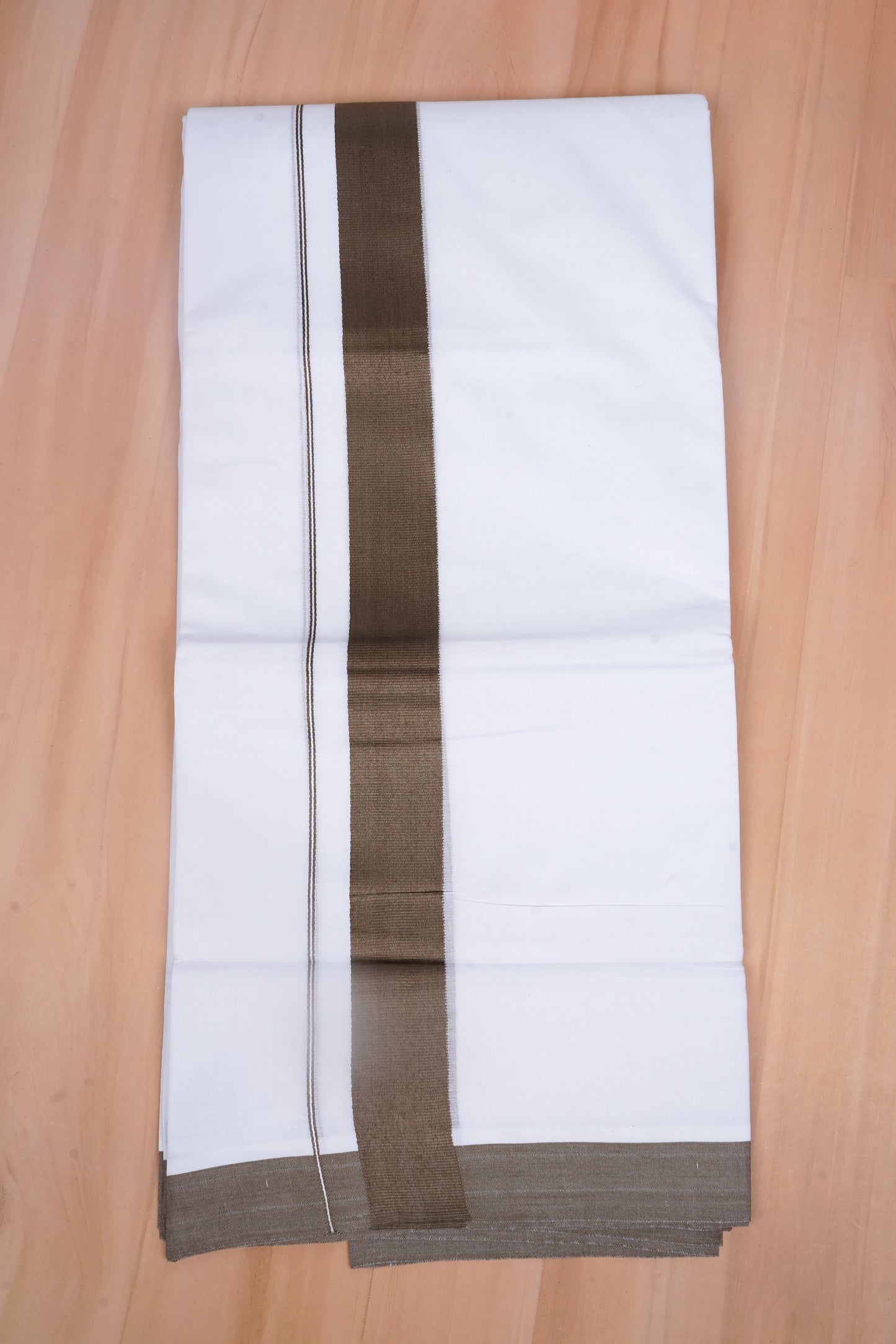 FCD-614 W/D DHOTI 3.80 MTR - L Brown