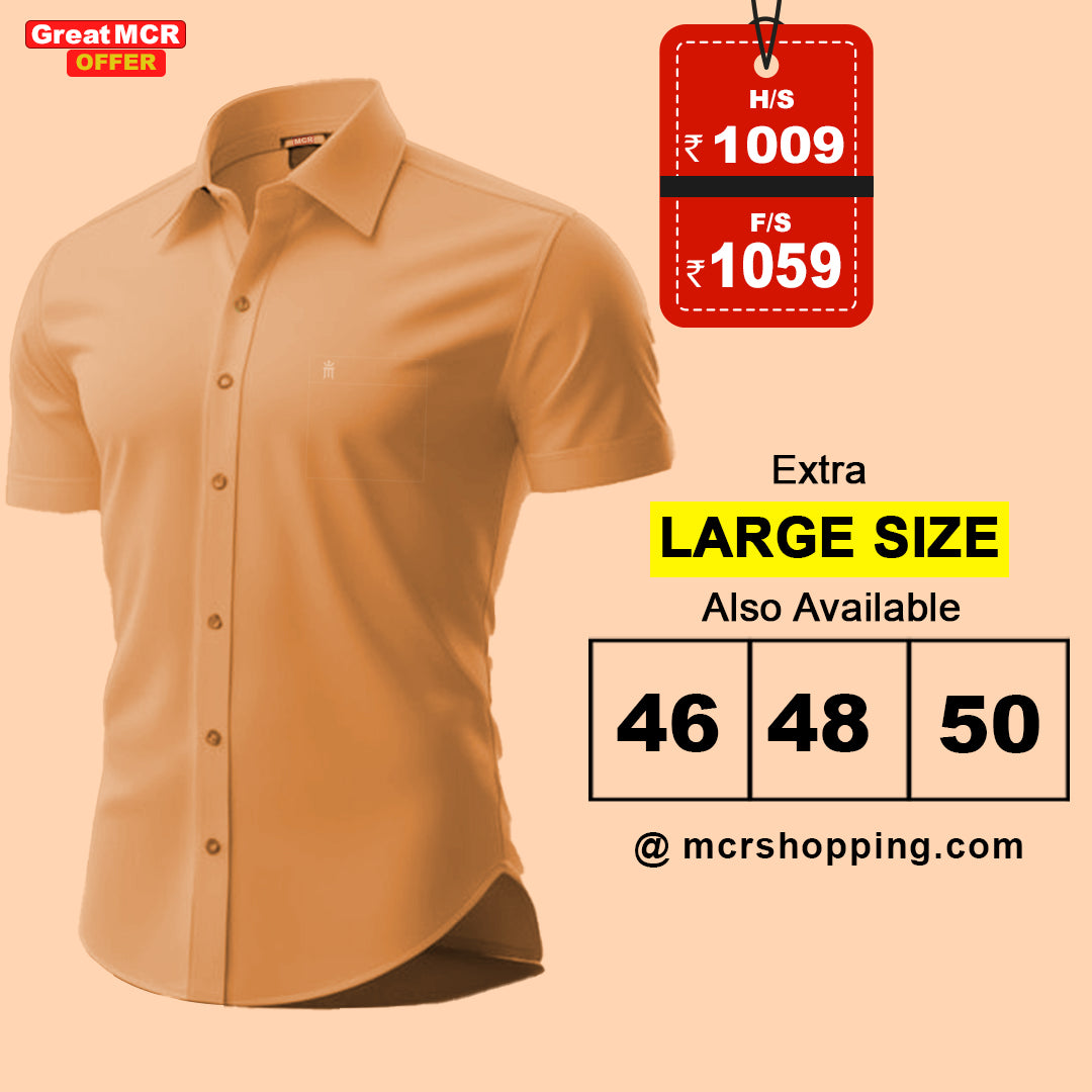 Great MCR Offer Combo Colour Shirt (Buy 1 get 1 free) (Assorted Color Only)