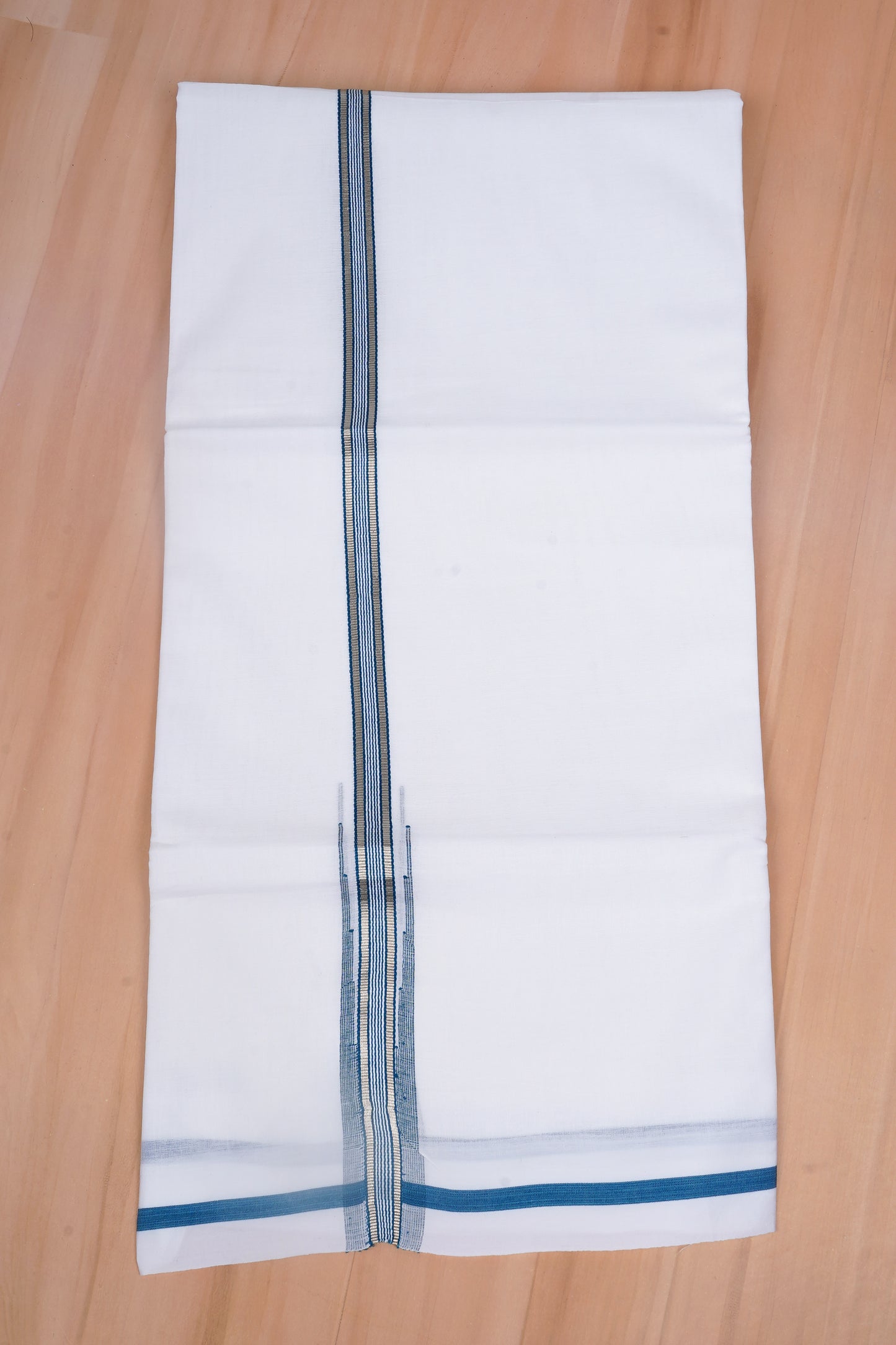 FCD-608 W/D DHOTI 4.00 MTR - Blue