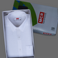 MCR  LINEN KING Half Sleeve Formal White Shirt For Men