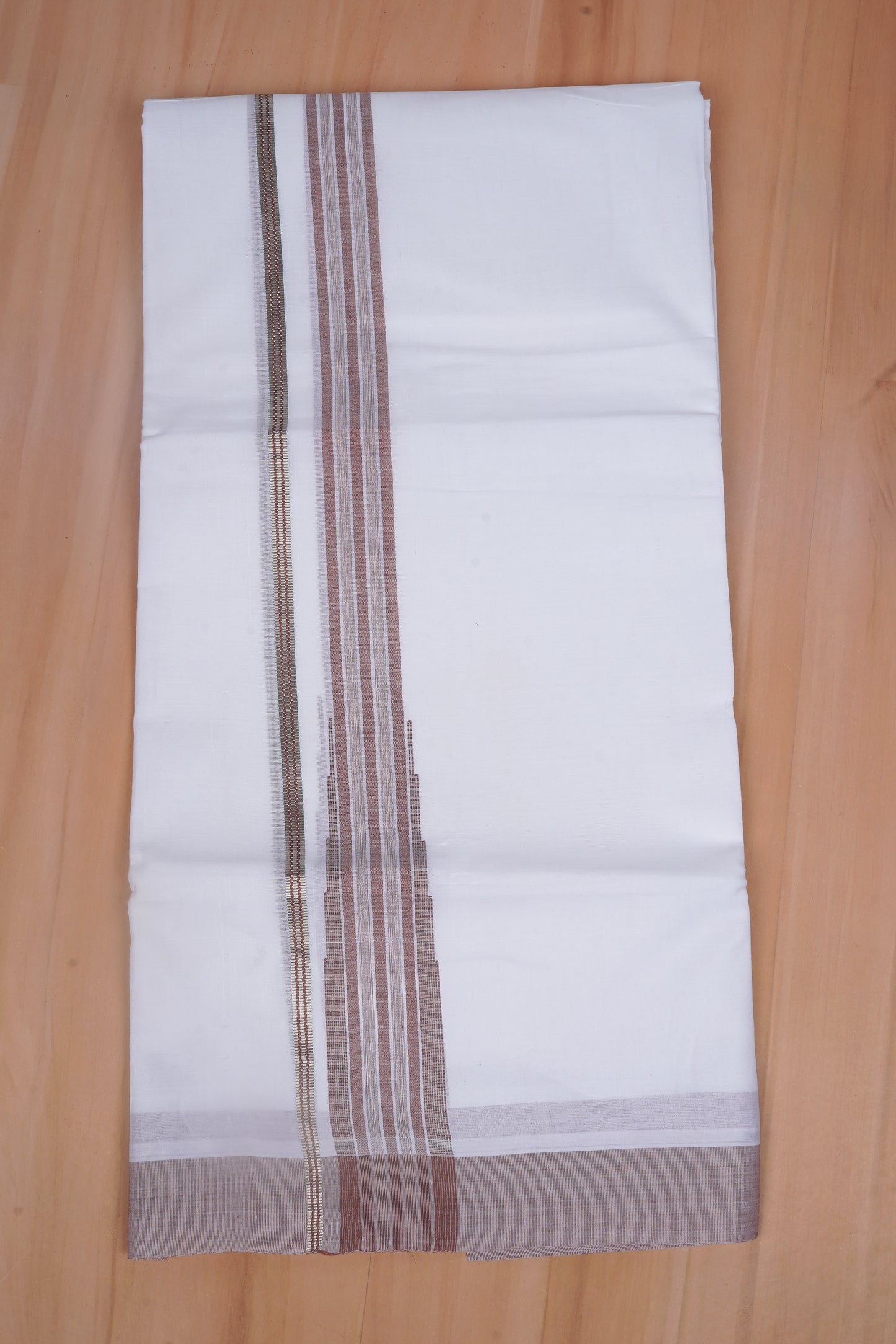 FCD-607 W/D DHOTI 3.80 MTR - Light Brown