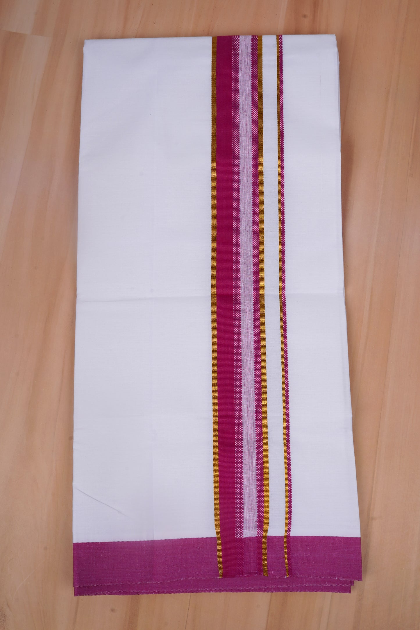 Popular Choice W/S Dhoti 2.00 MTR - Dark Pink