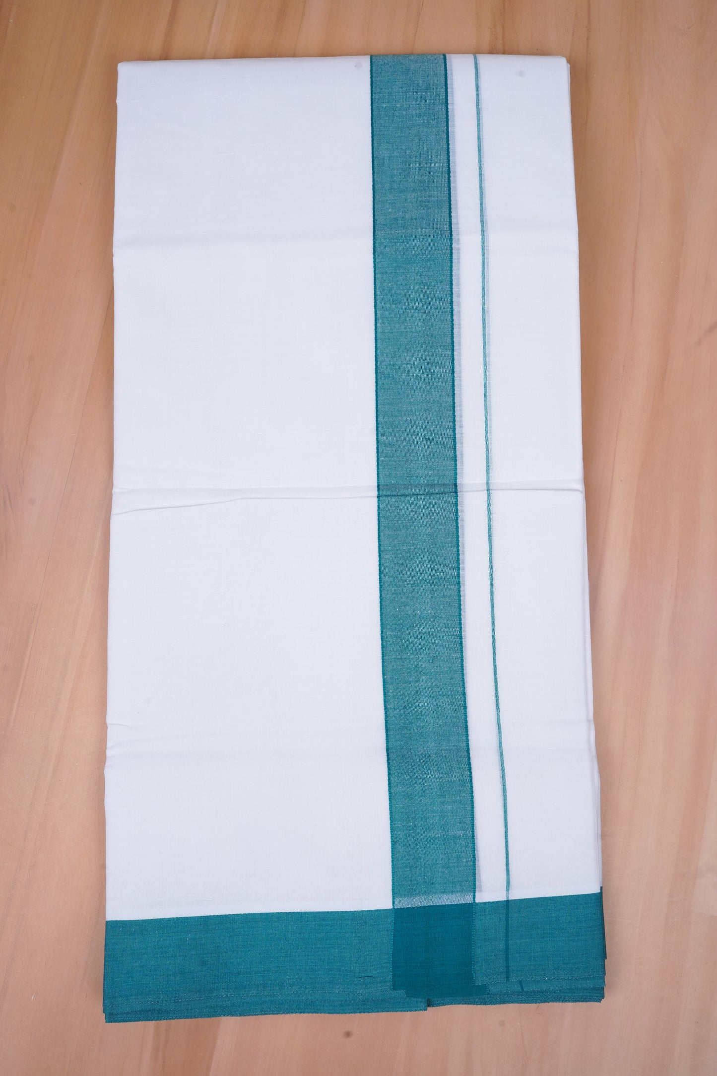 FCD-39 W/D DHOTI 4.00 MTR- Peacock Blue