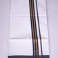 FS-100 W/S DHOTI  2.00 MTR - Navy Blue