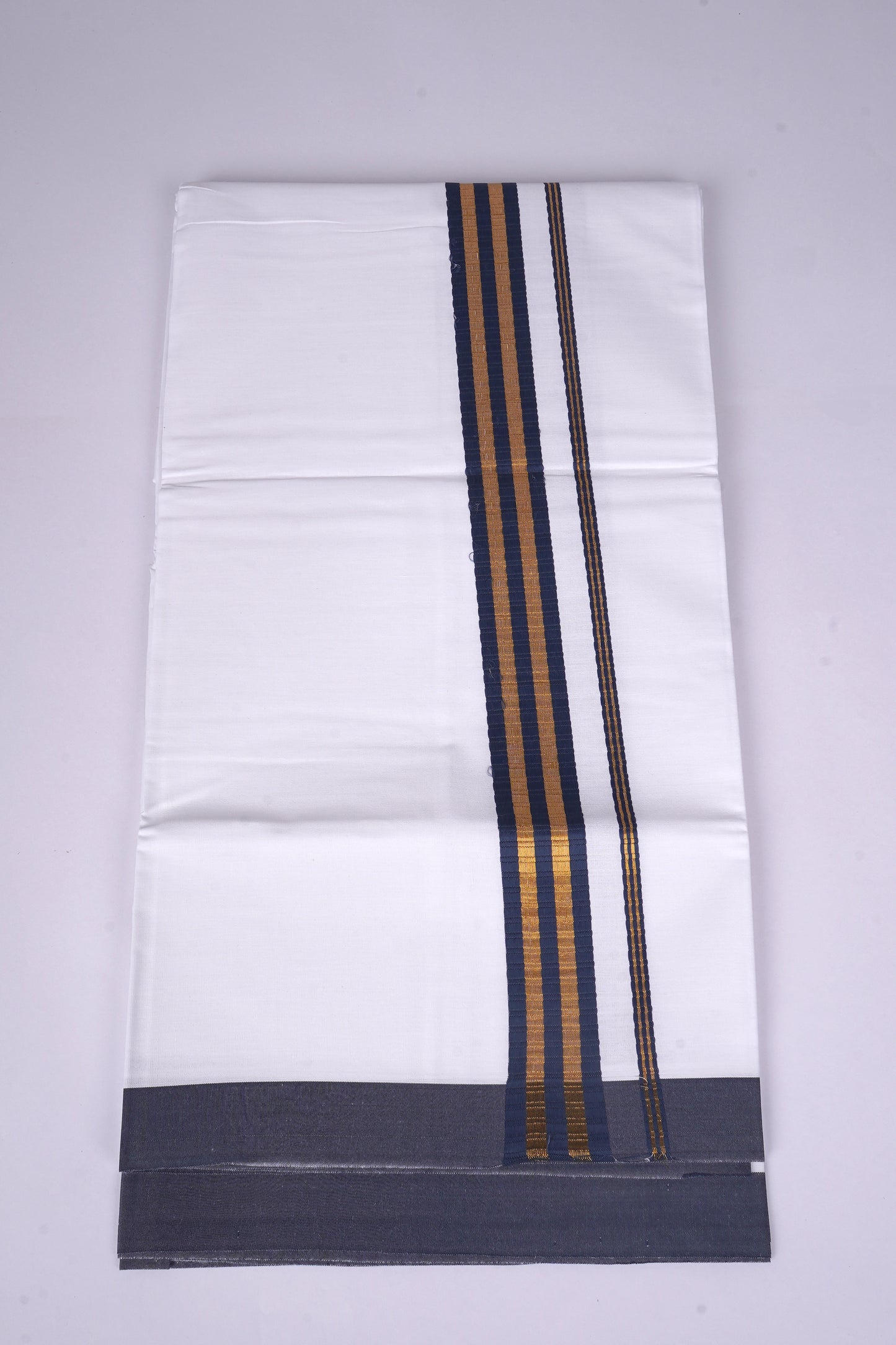 FS-100 W/S DHOTI  2.00 MTR - Navy Blue