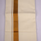 GLD-34C CREAM DOUBLE DHOTI  3.80 MTR
