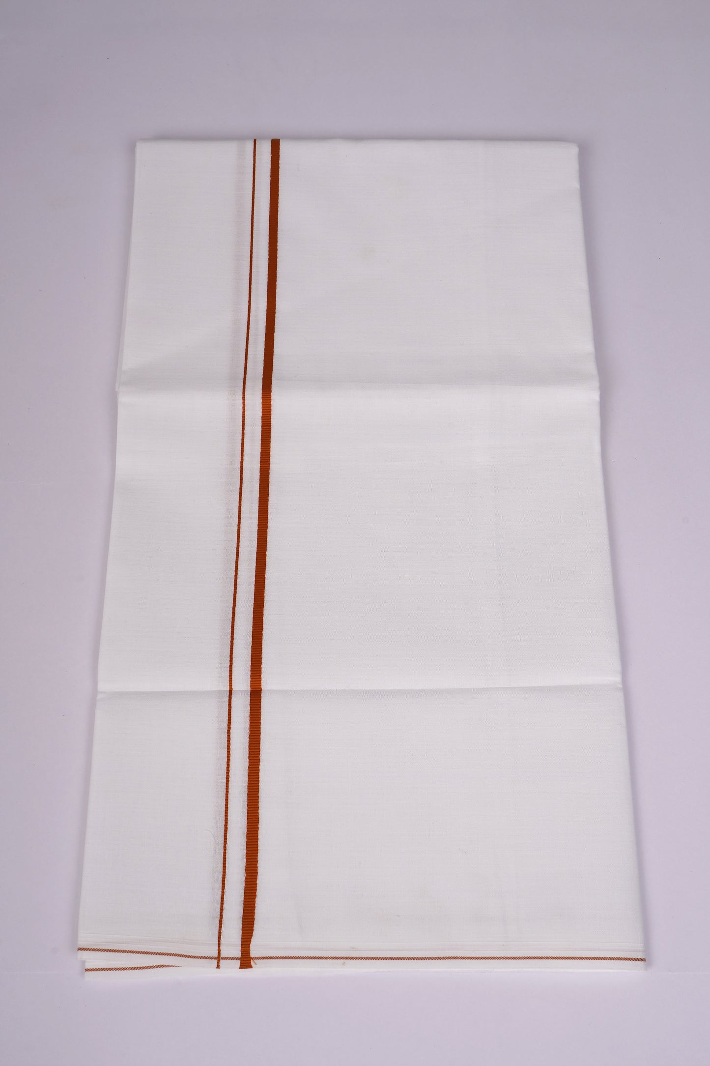 SS-21 STITCH W/S DHOTI  2.00 MTR - Dark Orange