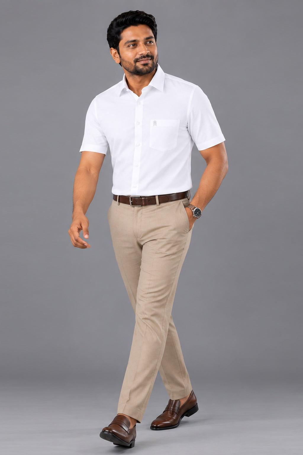 Bravo OYT Formal White Shirt For Men
