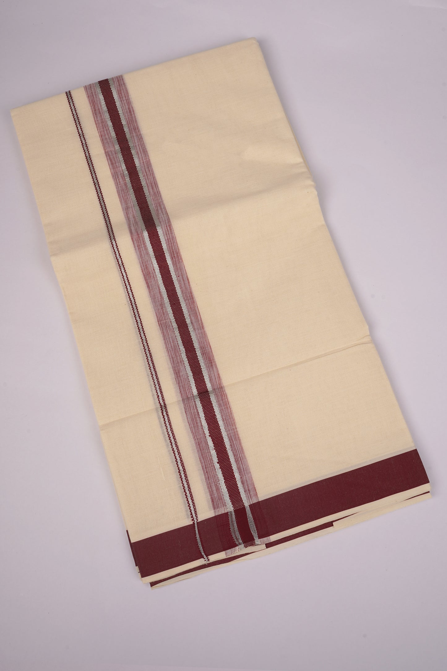 FD-187C C/D DHOTI  3.80 MTR-Light Maroon