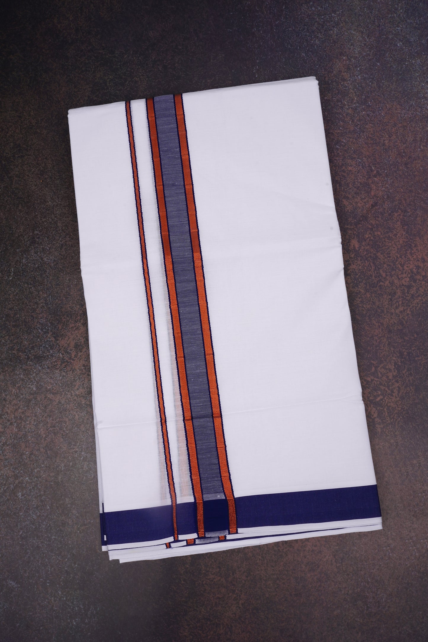 FD-176 W/D DHOTI 3.80 MTR-Dark Blue