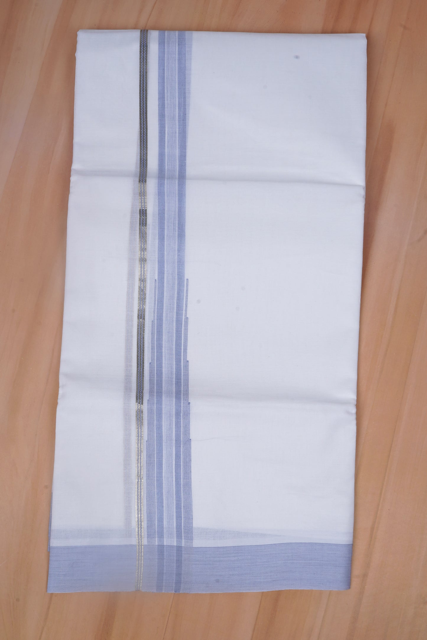 FCD-607 W/D DHOTI 3.80 MTR - Sky Blue