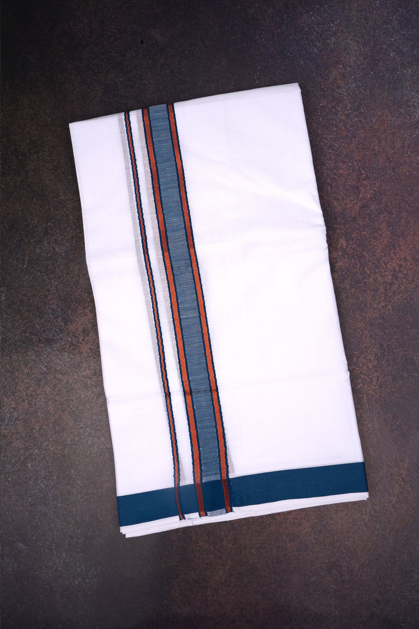 FD-176 W/D DHOTI 3.80 MTR-Dark Blue